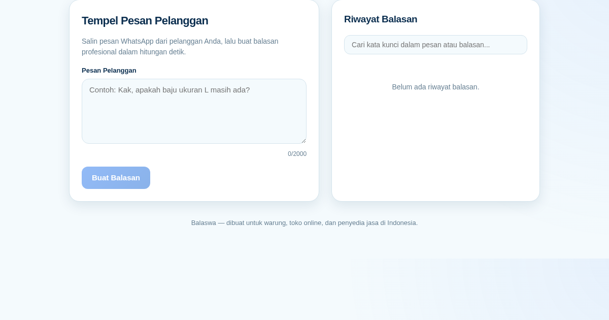 Balasan WhatsApp Instan untuk Bisnis Anda